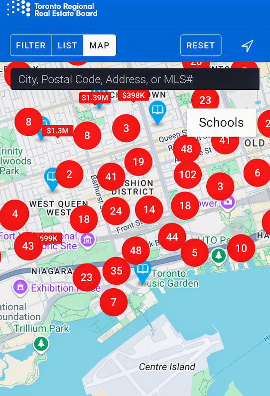 re treb search map